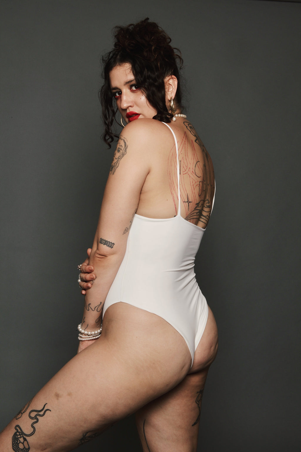 One Piece Swimsuit (China White)