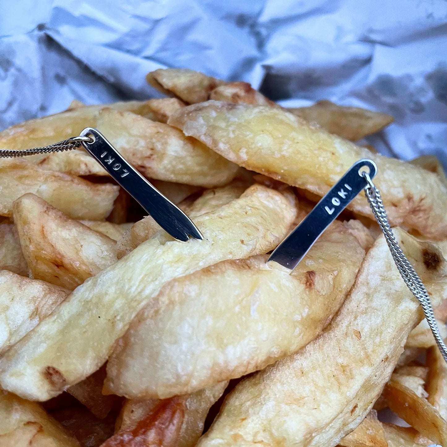 Chip Fork Pendant
