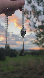 Skull Snuff Spoon