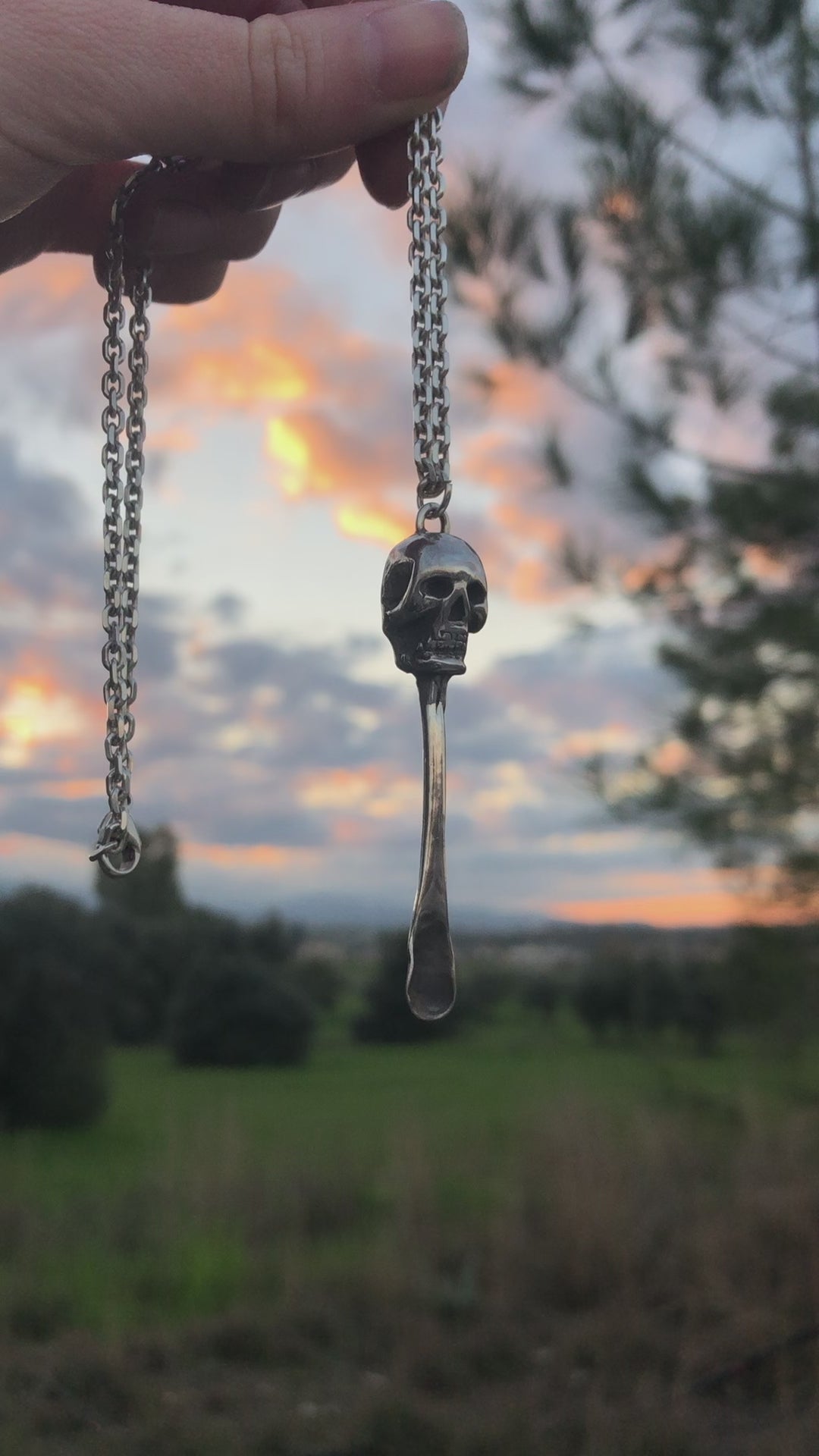 Skull Snuff Spoon