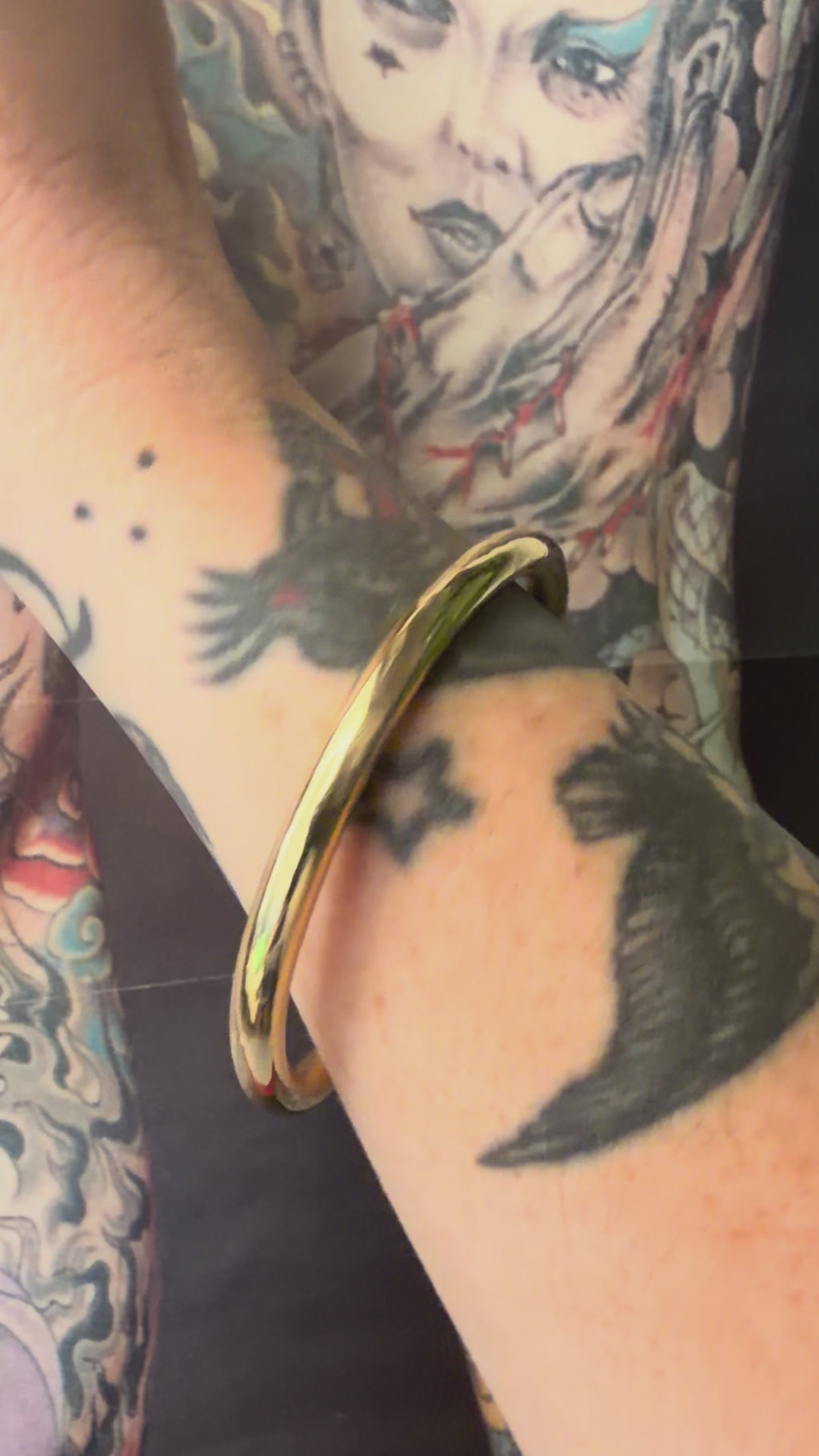 The Solid 5mm Brass Athena Bangle