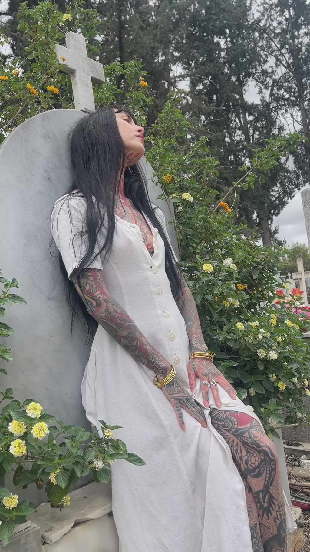 In Bloom Dress (Off White)
