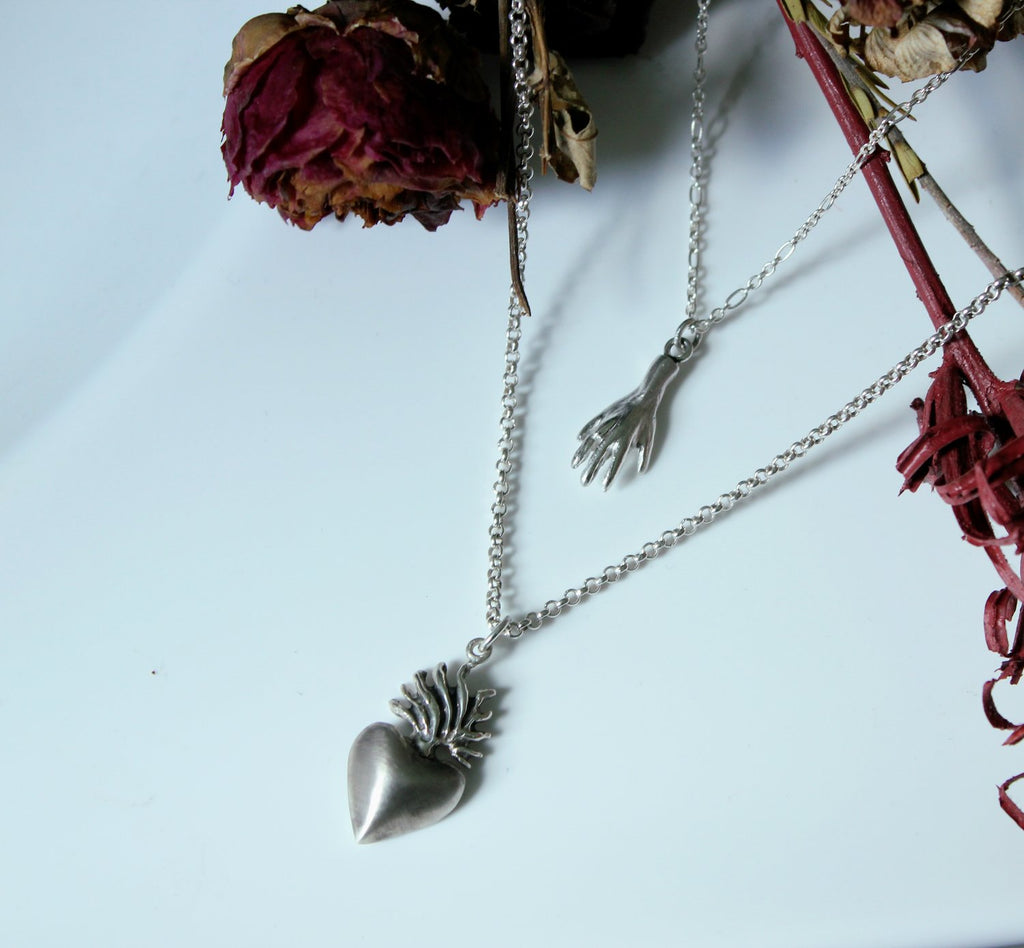 Flaming Heart Pendant (Large)