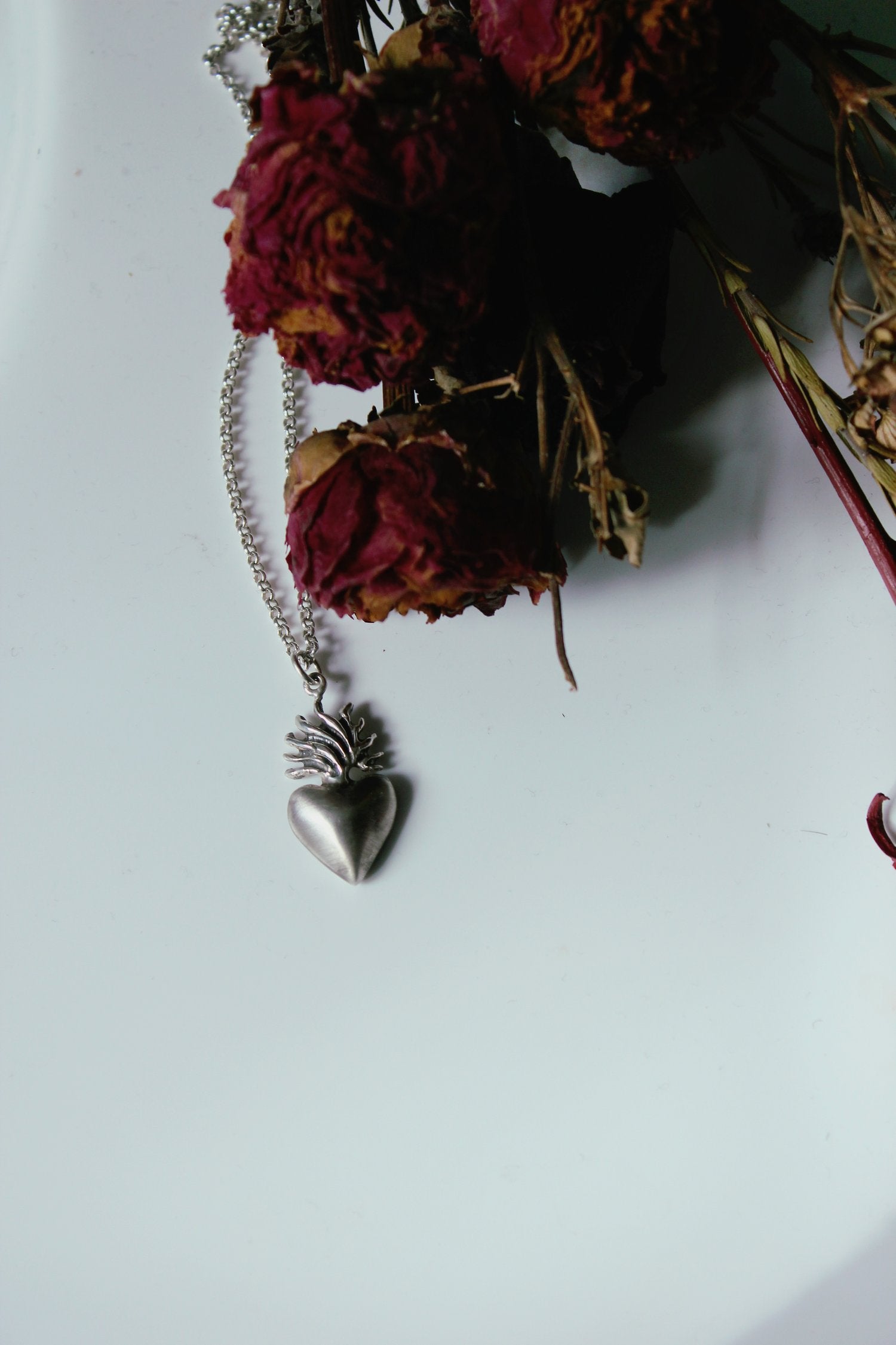 Flaming Heart Pendant (Large)