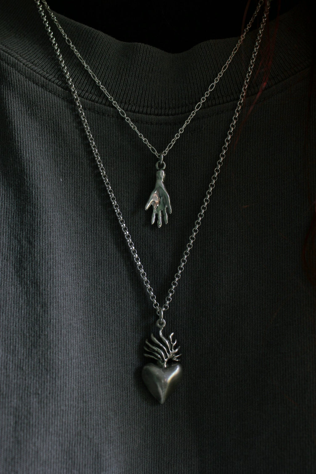Flaming Heart Pendant (Large)