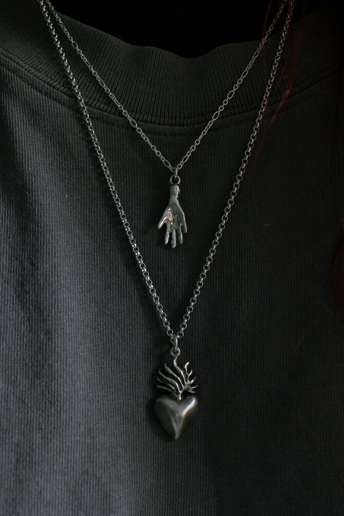 Flaming Heart Pendant (Large)