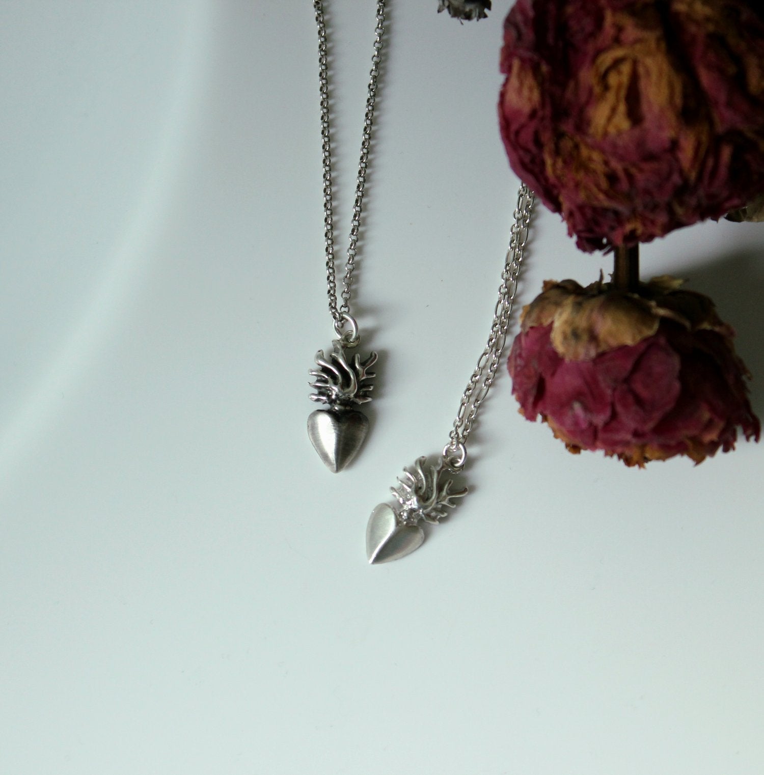 Flaming Heart Pendant (Petite)