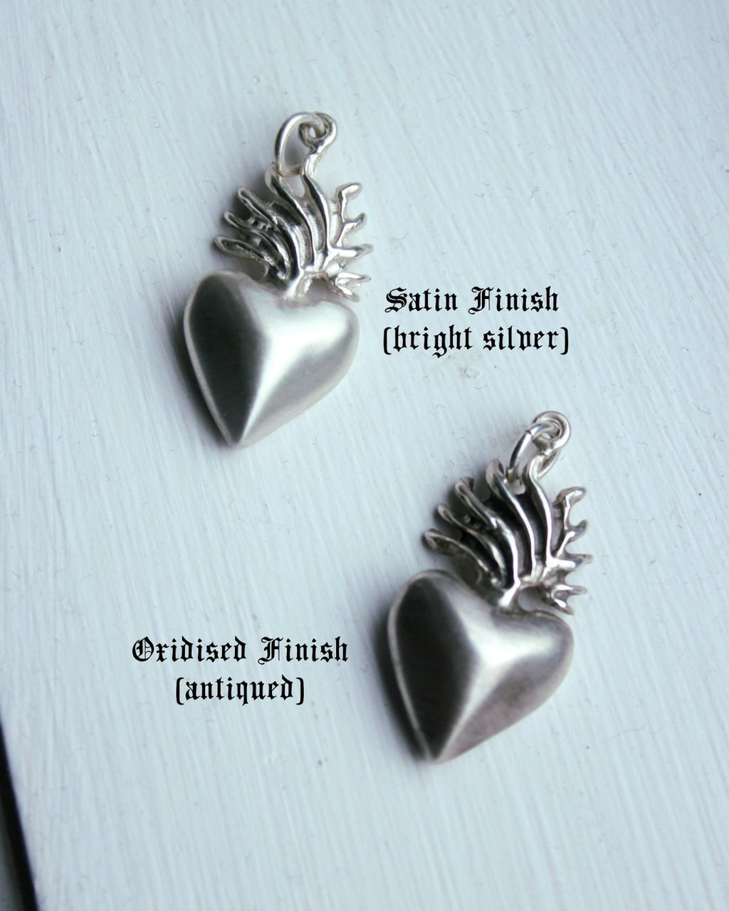 Flaming Heart Pendant (Large)