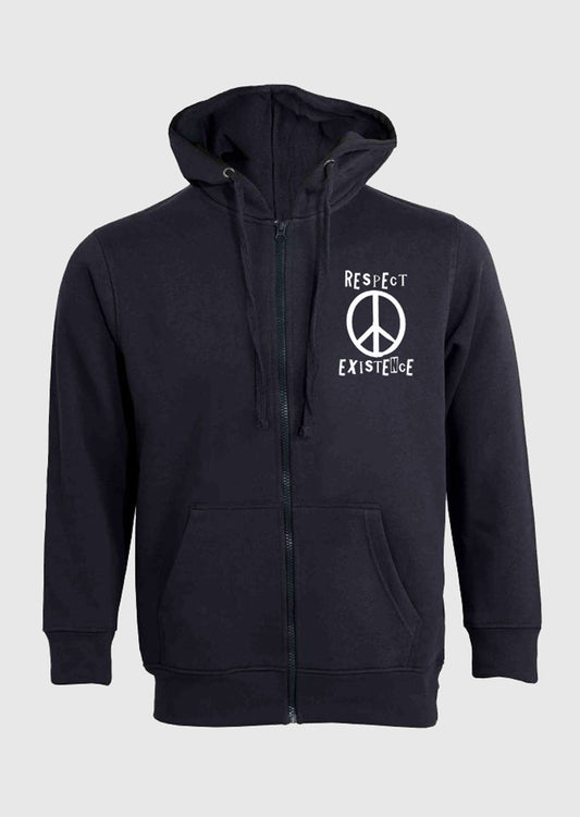 RESPECT EXISTENCE ZIP HOODIE
