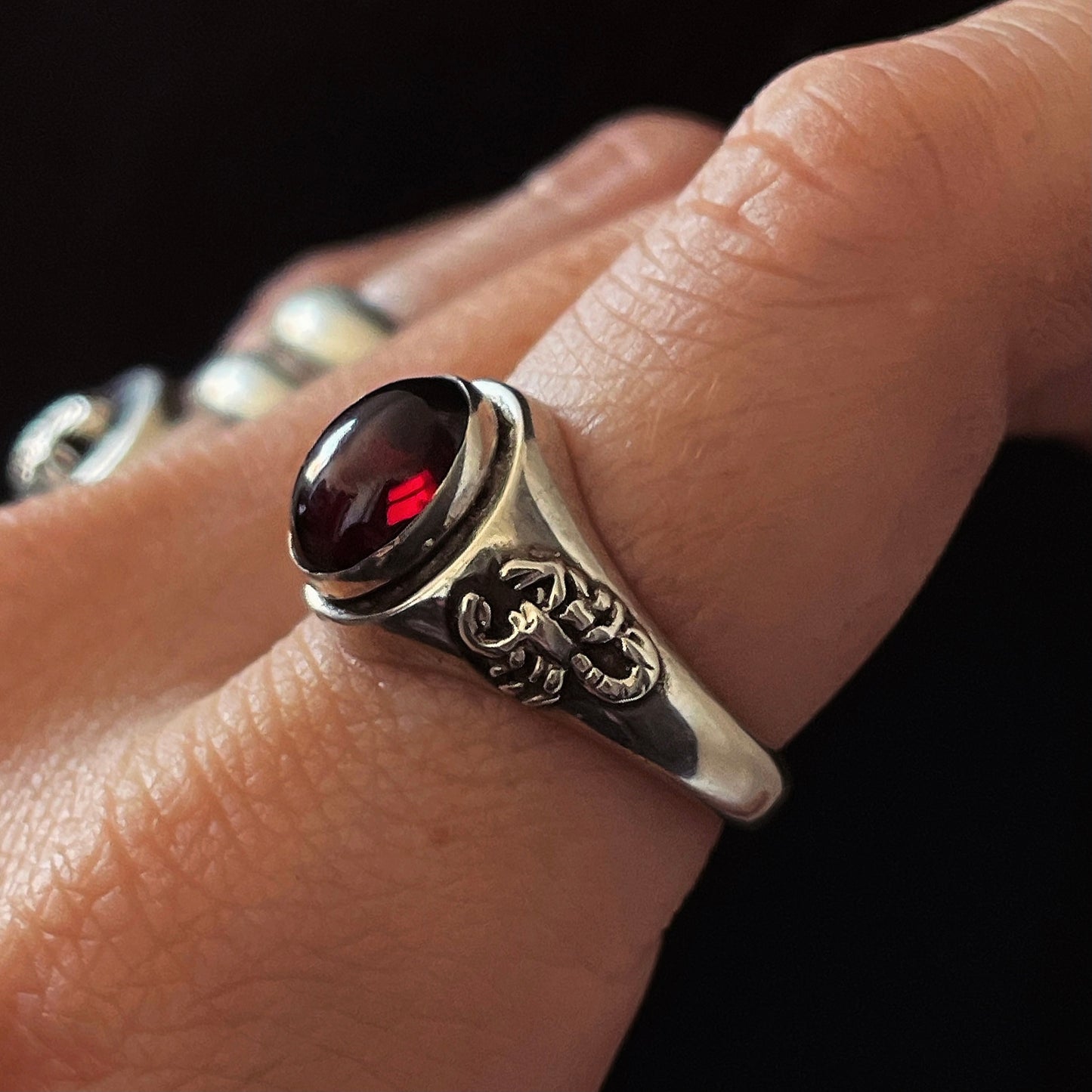 Scorpion Stone Ring