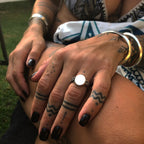 Signet Ring with Scorpion Shoulders