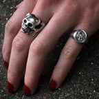 Silver Scorpion Signet Ring