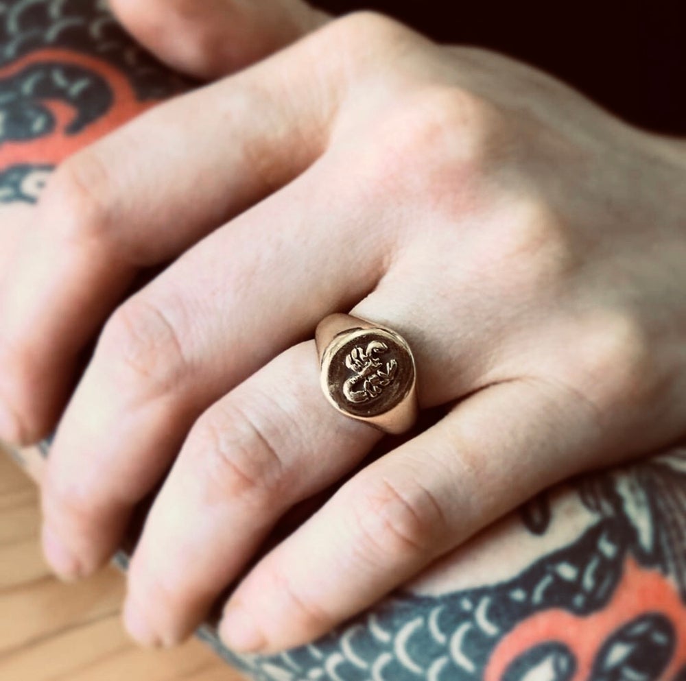 Scorpion Signet Ring 9CT Yellow Gold