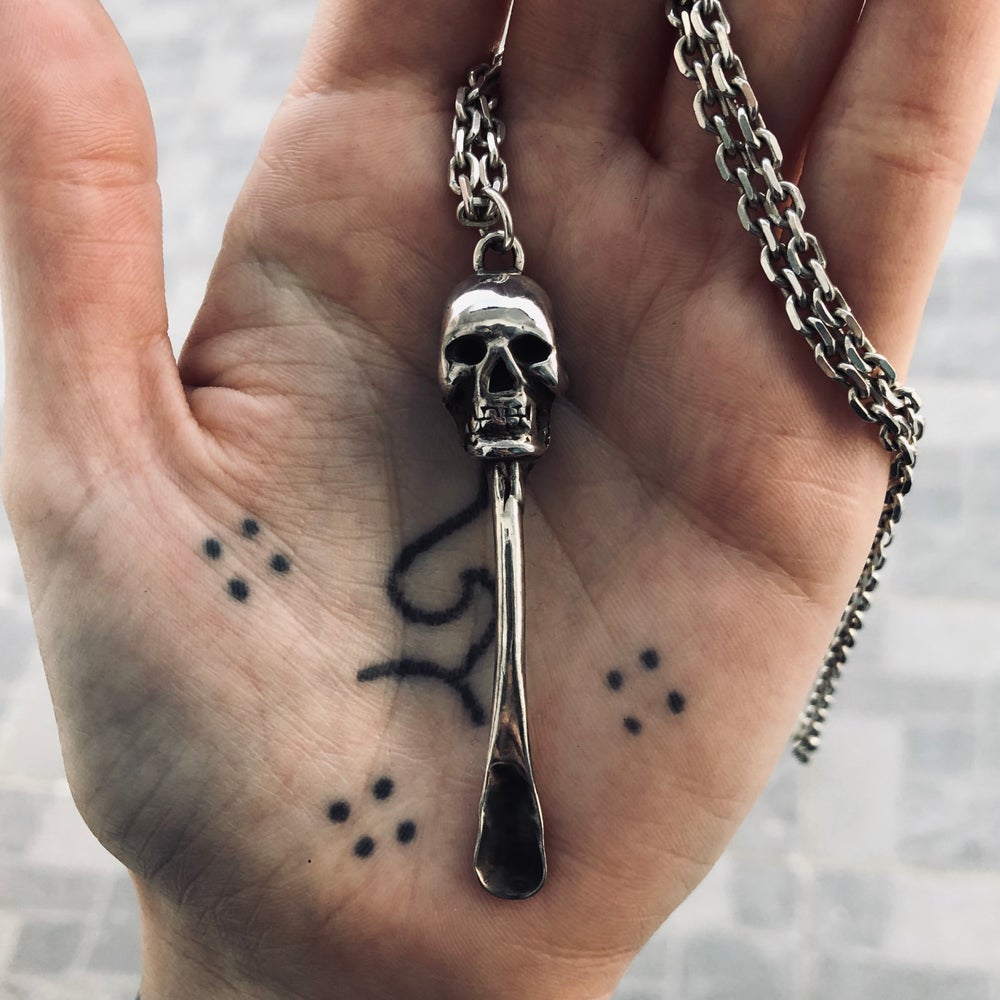 Skull Snuff Spoon
